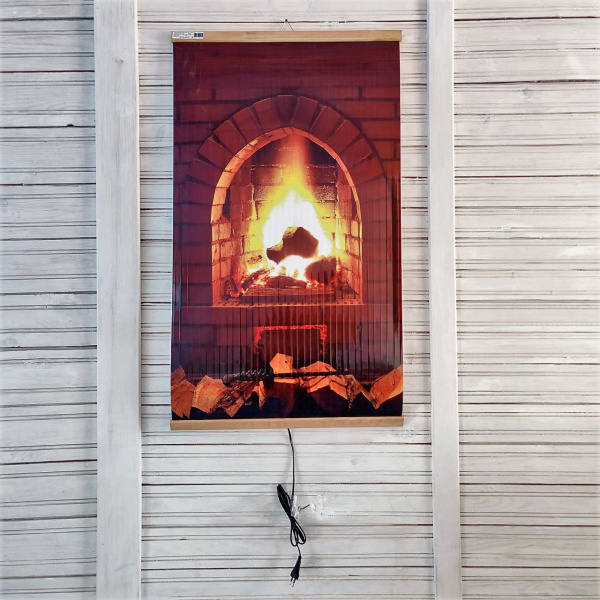 Электрообогреватель инфракрасный настенный Домашний очаг ТеплоМакс 105*60 см (картина - обогреватель)